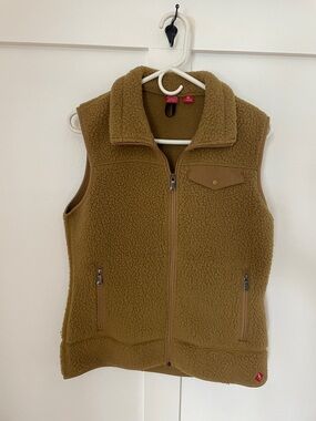 Eastern Mountain Sports Taupe Sherpa Fleece Vest